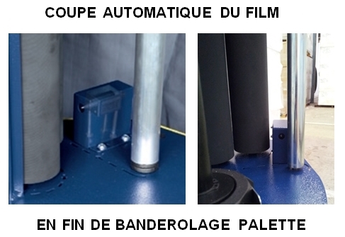 ROBOT FILMEUR FILET PALETTISATION coupe auto film étirable