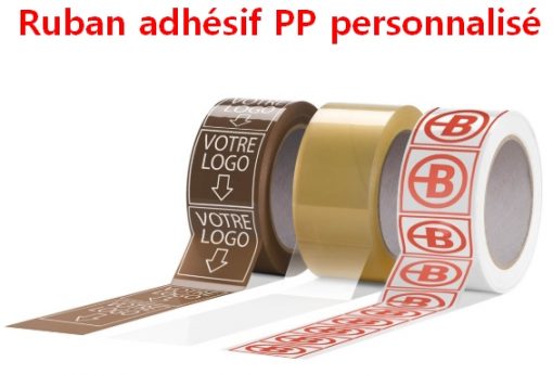 rouleau adhésif PP personnalisé logo