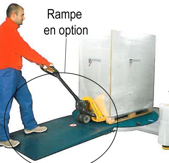 BANDEROLEUSE-PAS-CHER-ROBOPAC-FRD option rampe accès