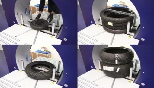 Banderoleuse de pneus pour utilitaire exemples colis
