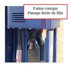 chargement film étirable sur FILMEUSE-508 PDS PRE-ETIRAGE