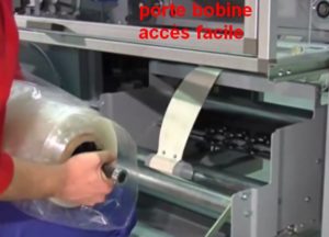 FARDELEUSE ATHENA COMBI automatique remplacement rouleau film polyoléfine