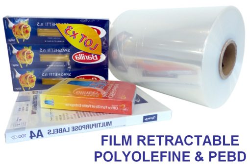 emballage prooduit sous film rétractable polyoléfine PEBD