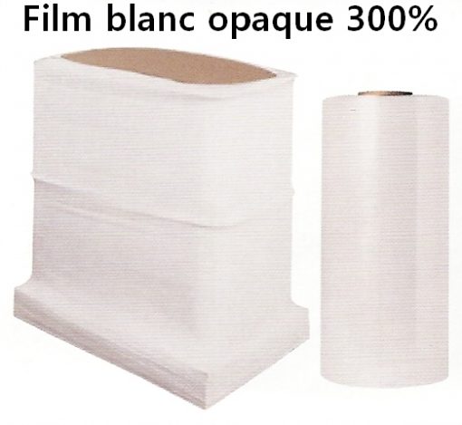 film machine pré-étirage blanc opaque 300%
