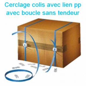 feuillard pp manuel boucle plastique autobloquante